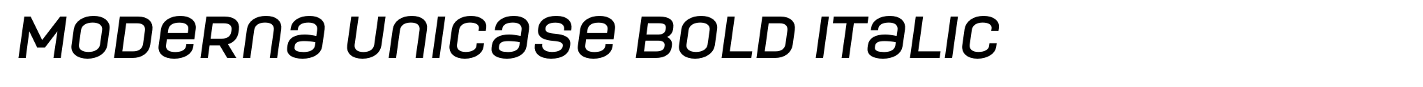 Moderna Unicase Bold Italic image